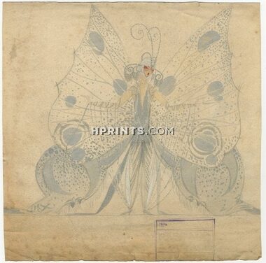 Jean Aumond 1920s "Butterfly", Original Costume Design