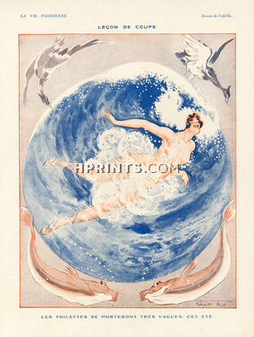 Vald'es 1920 Bathing Beauty, Nude