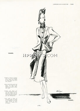 Chanel 1939 Tailor and Beret, Leon Benigni