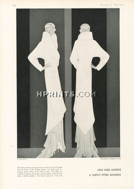Madeleine Vionnet 1930 White ermine coat, Malaga Grenet
