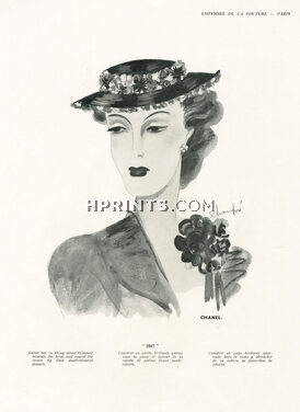 Chanel (Millinery) 1937 Sailor hat, Schompré