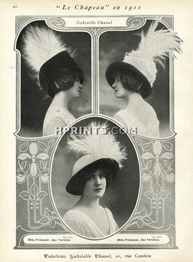 Chanel (Millinery) 1911 "Le Chapeau en 1911" Mlle Frémont