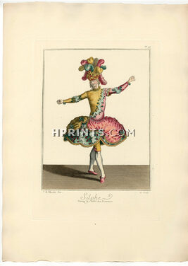 Galerie des Modes et Costumes Français 1912 Claude-Louis Desrais, Emile Lévy Editor "Silphe" Costume de Ballet
