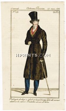 Le Journal des Dames et des Modes 1822 Costume Parisien BELGIAN EDITION N°122