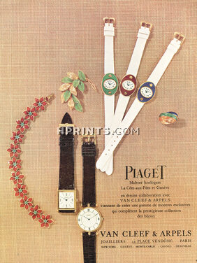 Piaget & Van Cleef & Arpels 1967 watches, Bracelet, Ring, Brooch