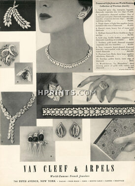 Van Cleef & Arpels 1954 Earclips, Necklaces, Rings, Clips, Bracelets, Minaudière