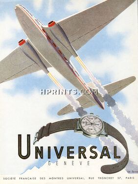 Universal 1948 Charles Lemmel, Airplane, French advertising