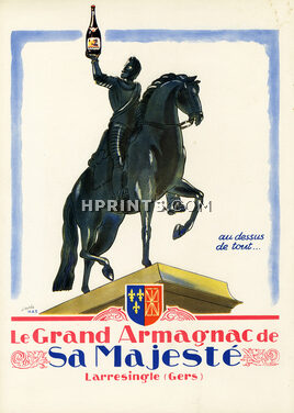 Le grand Armagnac Sa Majesté 1945 HAS