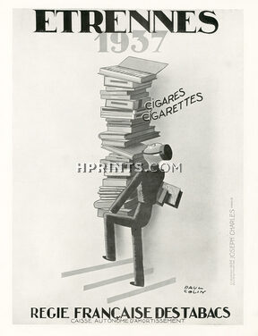 Régie Francaise (Cigarettes, Tobacco Smoking) 1936, Paul Colin