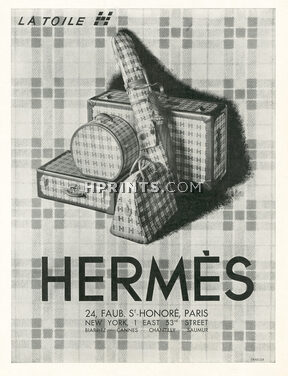 Hermès (Luggage) 1931 La Toile H