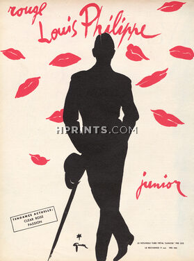 Louis Philippe 1954 Junior Lipstick, René Gruau