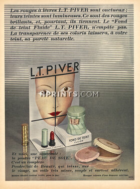Piver L.T. (Cosmetics) 1959 Lipstick, Face Powder