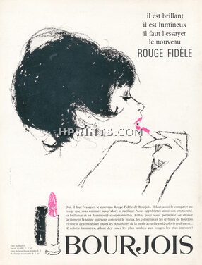 Bourjois (Cosmetics) 1965 Lipstick, Hof