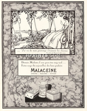 Malaceïne 1925 Paradis de Moncrif