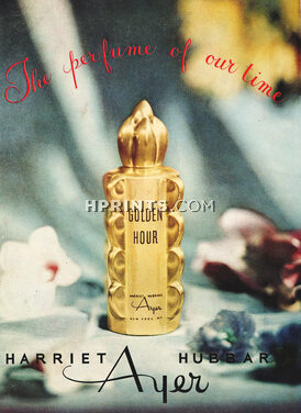 Harriet Hubbard Ayer (Perfumes) 1946 "Golden Hour"