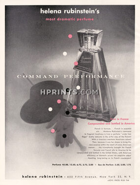 Helena Rubinstein (Perfumes) 1948 Command Performance