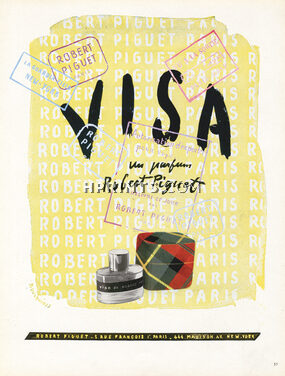 Robert Piguet (Perfumes) 1947 Visa, Bouldoires (Version B)