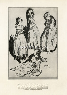 Etienne Drian 1921 "Etudes de Femmes" Galerie Devambez