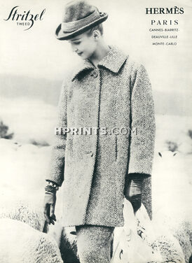 Hermès (Couture) 1959 Tweed Coat