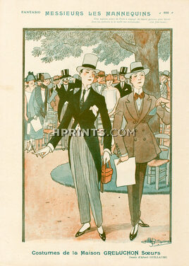 Messieurs les Mannequins, 1925 - Albert Guillaume Gentlemen Models