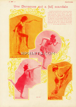 Adorée Villany 1913 ''Une Danseuse qui fait scandale'' Oriental Dance
