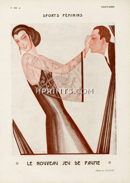 Le Nouveau Jeu de Paume, 1922 - Sacha Zaliouk Hand Kiss, Evening Gown