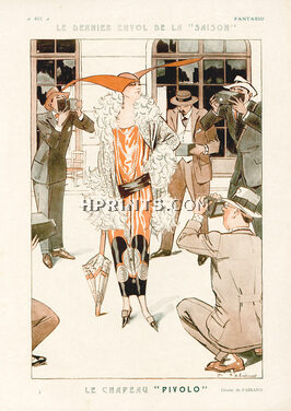 Le Chapeau "Pivolo", 1924 - Fabiano Photographers, Fashion Satire