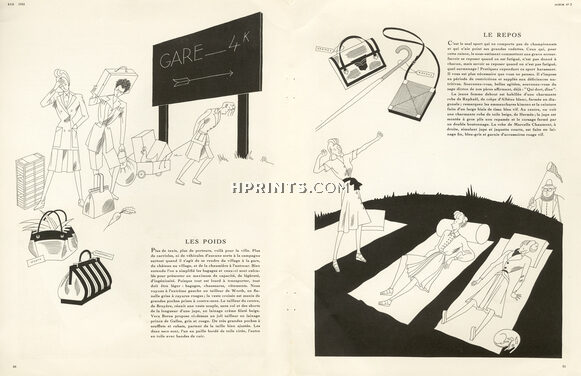 Hermès (Couture & Handbag), Schiaparelli (Handbag), Marcelle Chaumont, Bruyère, Véra Boréa, Worth 1943 Raymond De Lavererie