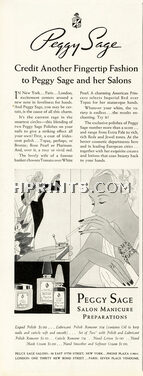 Peggy Sage 1935 Nail Polish
