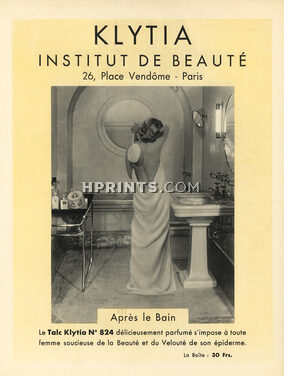 Klytia - Institut De Beauté 1934 "Après le Bain" Bathroom