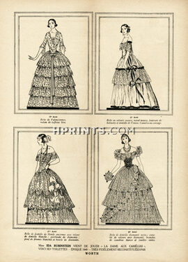 Worth 1923 "La Dame aux Camélias" Ida Rubinstein, Theatre Costume