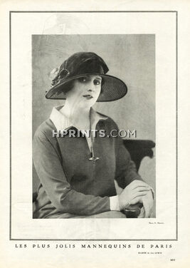 Lewis 1926 "The Most Beautiful Mannequins of Paris" Eliane Fashion Model, Photo Henri Manuel
