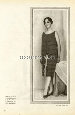 Jacquet 1927 "The Most Beautiful Mannequins of Paris" Raymonde Fashion Model, Photo Manuel Frères