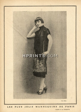 Charlotte (Couture) 1925 "The Most Beautiful Mannequins of Paris" Yvonne Fashion Model, Photo Rahma