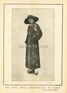 Nicole Groult 1923 "The Most Beautiful Mannequins of Paris" Lucy Fashion Model, Photo Rahma