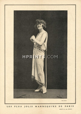 Premet 1923 "The Most Beautiful Mannequins of Paris" Josette Fashion Model, Photo Rahma