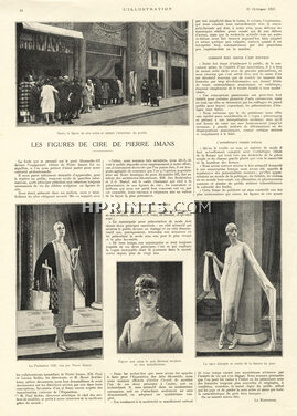 Les Figures de Cire de Pierre Imans, 1925 - Wax Mannequins, Shop Window, Text by Le Reporter