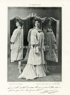 Miroir Brot (Mirrors) 1905 Arlette Dorgère, Autograph, Photo Reutlinger