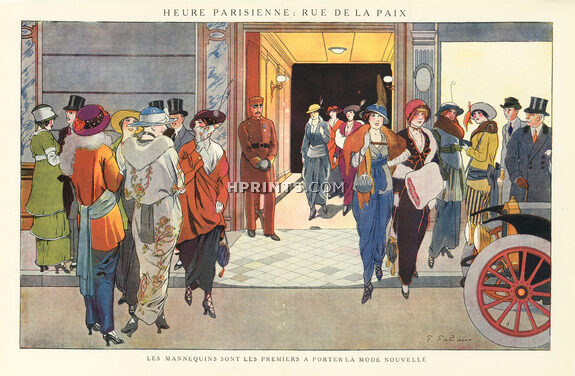 Fabien Fabiano 1913 "Rue de la Paix", Top Models, Mannequins