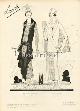 Lucile 1924 Suit, Fashion Illustration