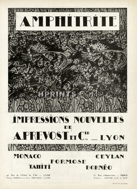 A. Prevost & Cie De Lyon 1926 "Amphitrite"