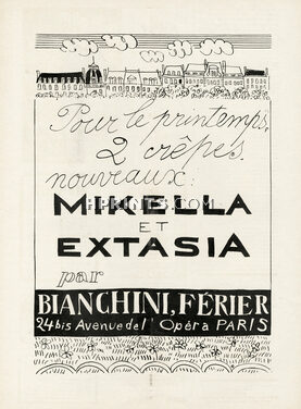 Bianchini Férier 1925 "Mikella & Extasia", Raoul Dufy
