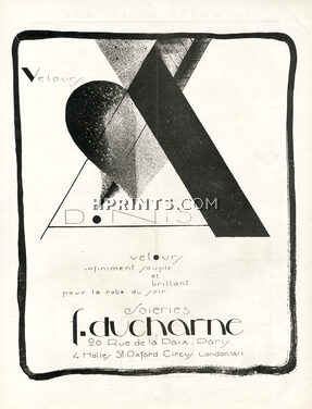 Ducharne 1926 Velours "Adonis"