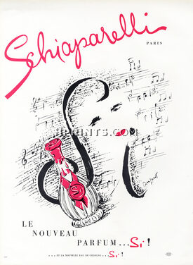 Schiaparelli (Perfumes) 1957 Si! (Version Violet)