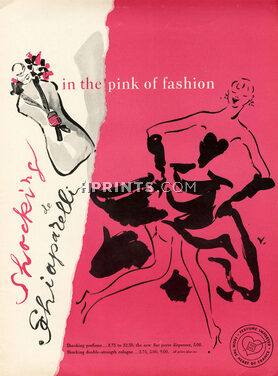 Schiaparelli (Perfumes) 1953 Shocking, Marcel Vertès, Charleston Dance