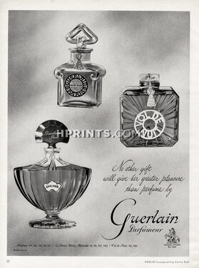 Guerlain (Perfumes) 1952 Shalimar, Vol De Nuit, L'heure Bleue