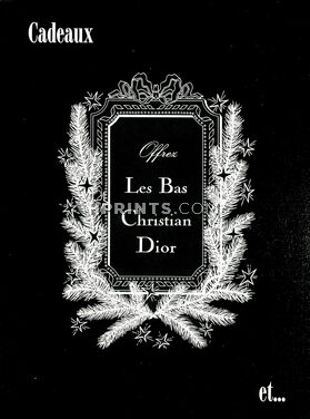 Christian Dior (Stockings) 1958 "Offrez Les Bas Christian Dior"