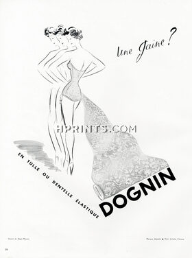 Dognin (Fabric) 1953 Régis Manset, Corselette