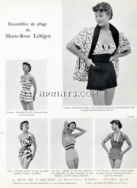 Marie-Rose Lebigot 1952 Swimwear, Beachwear, Photo Philippe Pottier