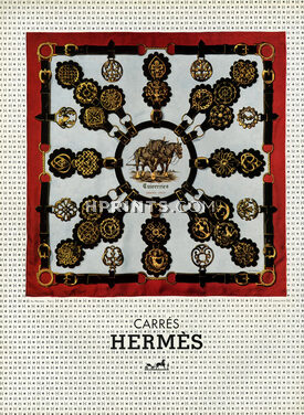 Hermès (Carrés) 1964 "Cuivreries" Scarf